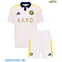 Camisa de time de futebol Al-Nassr Cristiano Ronaldo #7 Replicas 3º Equipamento Infantil 2025-26 Manga Curta (+ Calças curtas)